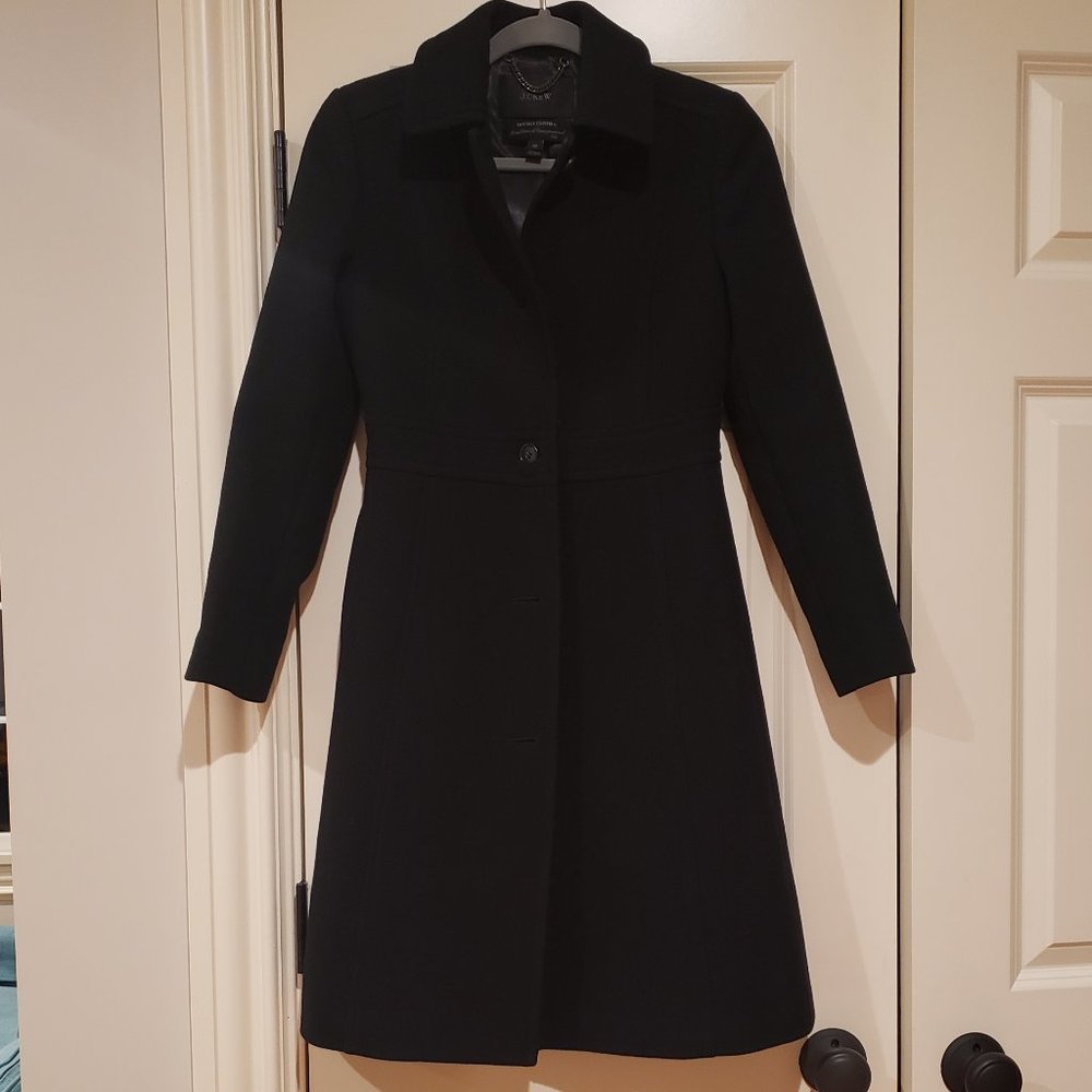 JCREW 00, Doublecloth Italian wool coat!